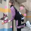 EverythingCuteClub, Kyouko Jackets + Puffs+ Coats Pre-order Sanrio Collaboration Kuromi Sportswear Jacket And Pants