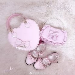 EverythingCuteClub Meiruru Leather Shoes Low Heel Sheep Puff Accessories 34 EverythingCuteClub Meiruru Leather Shoes Low Heel Sheep Puff Accessories