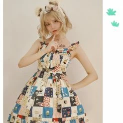 EverythingCuteClub Lolita Strawberry Rabbit / Cake Bear KC Hair Band Accessories