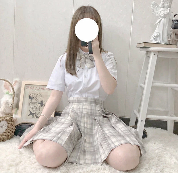 EverythingCuteClub Bottom Fine Snow Skirt Plaid Pleated Jk Skirt 7 EverythingCuteClub Bottom Fine Snow Skirt Plaid Pleated Jk Skirt