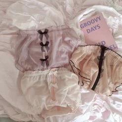 EverythingCuteClub Lingerie + Panties + Sleepwear + Socks Shinning Bowknot Panties