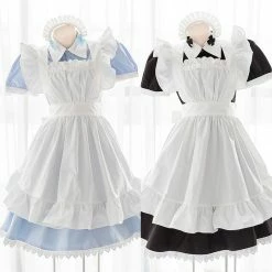 EverythingCuteClub Japan Anime Maid Dress Set Cosplay Dress + Rompers