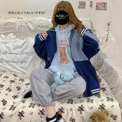 EverythingCuteClub Jackets + Puffs+ Coats Pre-order Sanrio Collaboration Extra Fleece Sportswear Jacket