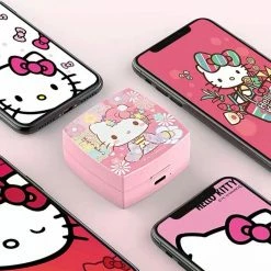 EverythingCuteClub Keyboard+Headphones +Mouses Sanrio Hello Kitty Bluetooth Headphone Earbuds
