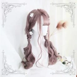 EverythingCuteClub Dolles Pink Long Wigs Cosplay Accessories