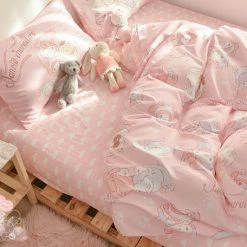 EverythingCuteClub Bed Linen / Bedding Sets My Melody Pink Cloud Bedding Sets Bed Linen
