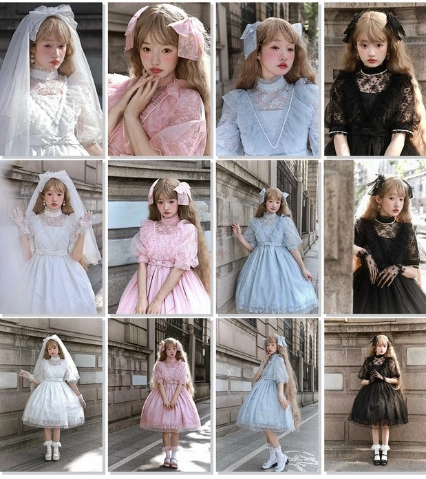 EverythingCuteClub To Tell You Lace Lolita Dress JSK / Lace Shirt 3 EverythingCuteClub To Tell You Lace Lolita Dress JSK / Lace Shirt