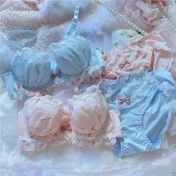 EverythingCuteClub Love U Girly Bra Sets Big Size Available Lingerie + Panties + Sleepwear + Socks