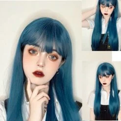 EverythingCuteClub Blue Lover Hair Wigs Cosplay Accessories