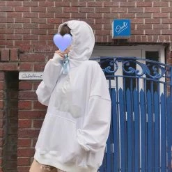 EverythingCuteClub Soft Kitty Pull Over / With Fur Oversized Top