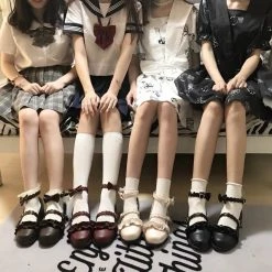 EverythingCuteClub Meiruru Leather Shoes Low Heel Sheep Puff Accessories 28 EverythingCuteClub Meiruru Leather Shoes Low Heel Sheep Puff Accessories