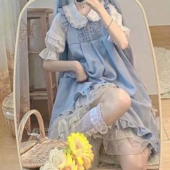 EverythingCuteClub Dress + Rompers Cube Milk Sugar Strap Dress Spring / Summer Version