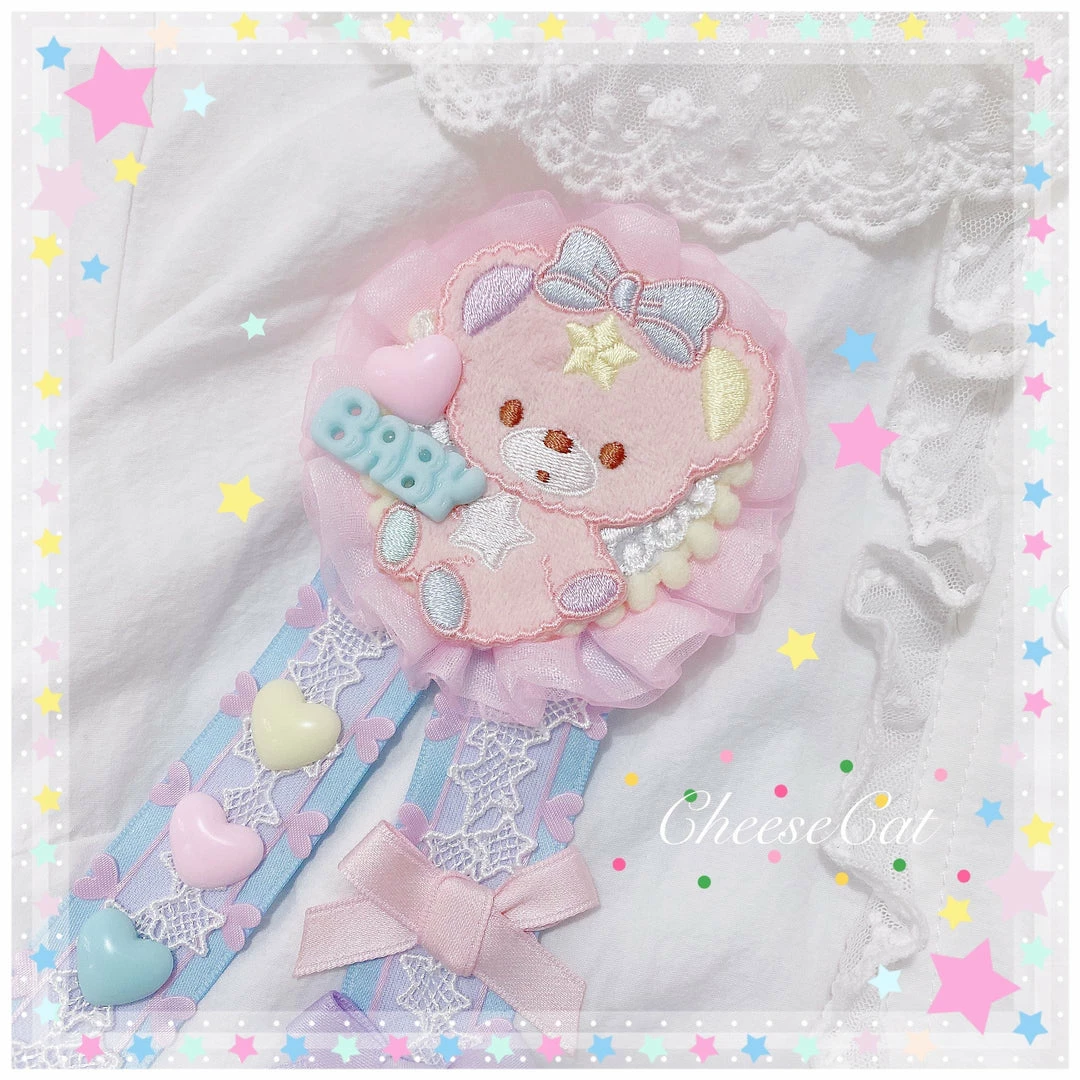 EverythingCuteClub Rabbit Bear Baby Lolita Handmade Brooch/hair Pin 5 EverythingCuteClub Rabbit Bear Baby Lolita Handmade Brooch/hair Pin