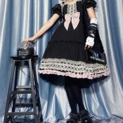 EverythingCuteClub Black Berry Lolita Fashion Dress Dress + Rompers