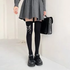 EverythingCuteClub Y2K Chain Socks Stocking Lingerie + Panties + Sleepwear + Socks