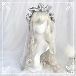 EverythingCuteClub Cosplay Accessories White Swan/ Grey Wigs