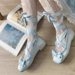 EverythingCuteClub Princess Sylvie Ballet Style Shoes Low Heel Lolita Shoes 21 EverythingCuteClub Princess Sylvie Ballet Style Shoes Low Heel Lolita Shoes