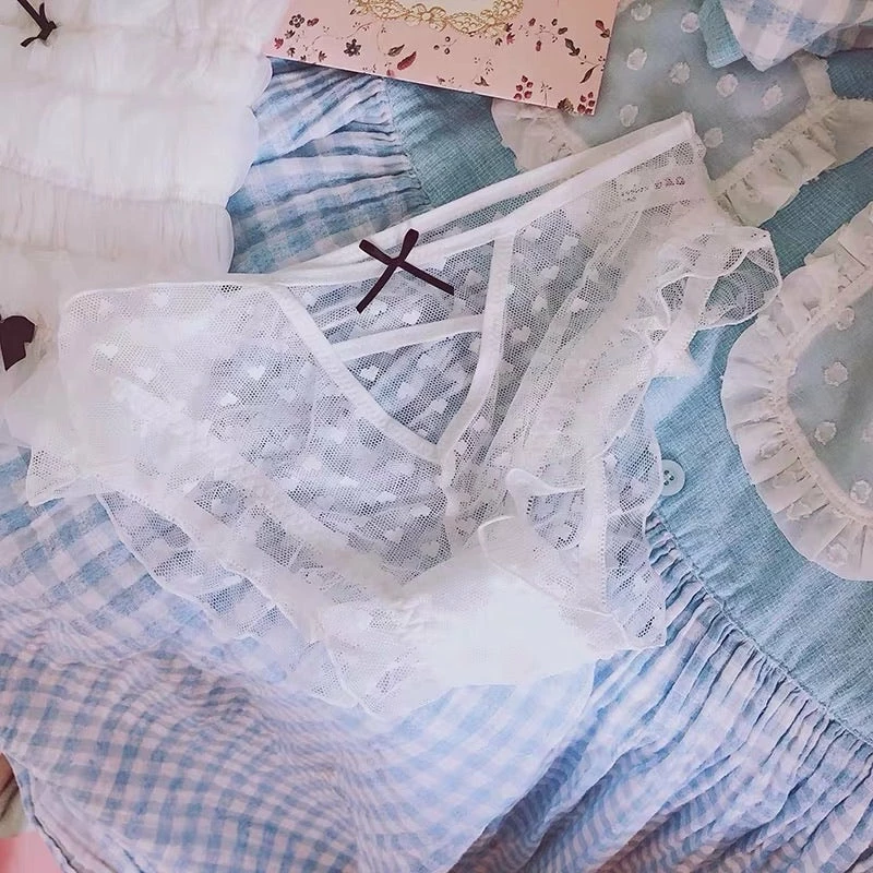 EverythingCuteClub Love Heart Mesh Underwear Panties Lingerie + Panties + Sleepwear + Socks 3 EverythingCuteClub Love Heart Mesh Underwear Panties Lingerie + Panties + Sleepwear + Socks