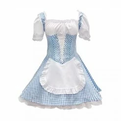 EverythingCuteClub Sweetie Maid Style Blue Plaid Costume Lingerie Cosplay