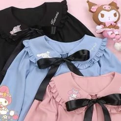 EverythingCuteClub Sanrio Character Shirt Blouse Doll Collar Mymelody Kuromi Cinnamoroll
