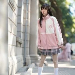 EverythingCuteClub Jackets + Puffs+ Coats Pre-order Sanrio Collaboration Extra Fleece Sportswear Jacket