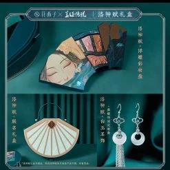 Florasis X Heaven Gaya Luoshenfu Eyeshadow Palette Peony Exquisitely Carved Flower Pattern Makeup Palette