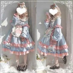 EverythingCuteClub Dress + Rompers Meow Meow Desserts Shop Casual Sweet Winter Lolita Dress