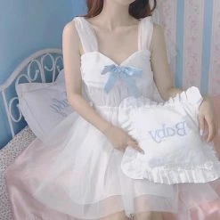 EverythingCuteClub Escape Princess White Tulle Dress Dress + Rompers