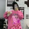 EverythingCuteClub Top Kirby Sweatshirt Pull Over Oversize