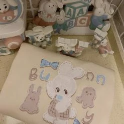 EverythingCuteClub Rabbit Octopus Friends Yellow Sweatshirt Tops