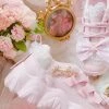 EverythingCuteClub Sweet Lolita Pink Sneakers Handcrafted