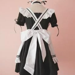 EverythingCuteClub Maid Cafe Cosplay Costume Lingerie Lounge Set Lingerie + Panties + Sleepwear + Socks
