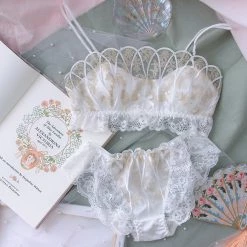EverythingCuteClub Mermaid Shell Bralettes Lingerie Lingerie + Panties + Sleepwear + Socks