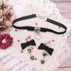 EverythingCuteClub Velvet Choker 2021 Winter Handmade