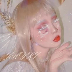 EverythingCuteClub Cosplay Accessories White False Lashes 1 Pair