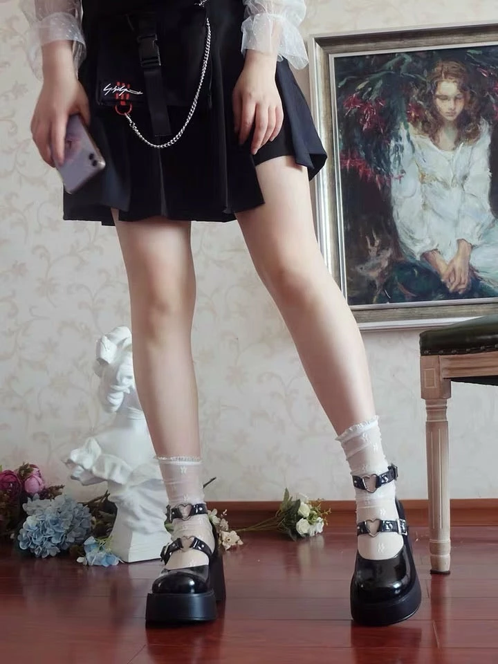 EverythingCuteClub Love Heart Girly Platform Shoes Accessories 3 EverythingCuteClub Love Heart Girly Platform Shoes Accessories