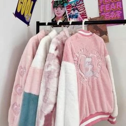 EverythingCuteClub Jackets + Puffs+ Coats Fleece Bear Baseball Jacket 10 EverythingCuteClub Jackets + Puffs+ Coats Fleece Bear Baseball Jacket