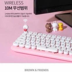 EverythingCuteClub Line Friends Series 2 Wireless Keyboard
