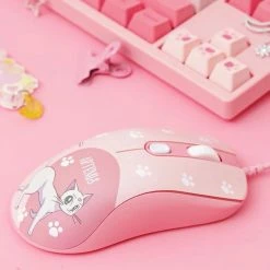 EverythingCuteClub Sailor Moon Luna Crystal Pink Girly Mouse Keyboard+Headphones +Mouses