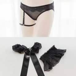 EverythingCuteClub Lingerie + Panties + Sleepwear + Socks Dark Angel Singer Cosplay Swallow-tailed Dress Lingerie
