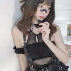 EverythingCuteClub Lingerie + Panties + Sleepwear + Socks Dark Angel Singer Cosplay Swallow-tailed Dress Lingerie