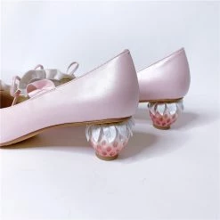 EverythingCuteClub Strawberry Low Heel Pump Shoes Accessories