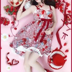 EverythingCuteClub Who Is The Cherry Girl Lolita JSK Dress Dress + Rompers