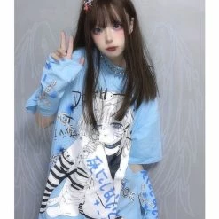 EverythingCuteClub Don’t Die Harajuku Fashion Anime Print T-shirt 11 EverythingCuteClub Don’t Die Harajuku Fashion Anime Print T-shirt