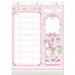 EverythingCuteClub, Fairylady Tea Party Unicorn Fairy Schedule Set Daily Schedule Weekly Schedule Monthly Schedule