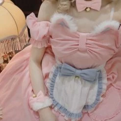 EverythingCuteClub Buy 1 Dress Get 1 Dress Free Limited Time Only Magic Cat Maid Lolita Dress Please Read Product Info Page Dress + Rompers