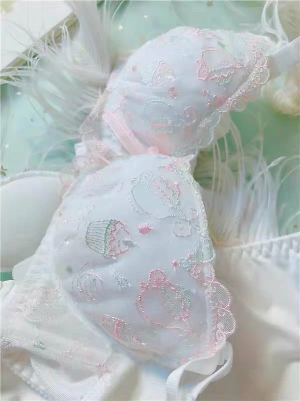 EverythingCuteClub White Afternoon Tea Bra Sets Big Size Available 5 EverythingCuteClub White Afternoon Tea Bra Sets Big Size Available