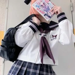 EverythingCuteClub Sanrio Collaboration Kuromi JK Uniform Top 9 EverythingCuteClub Sanrio Collaboration Kuromi JK Uniform Top