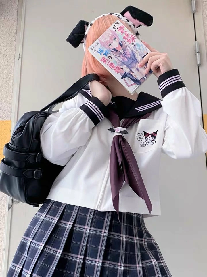 EverythingCuteClub Sanrio Collaboration Kuromi JK Uniform Top 6 EverythingCuteClub Sanrio Collaboration Kuromi JK Uniform Top