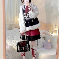 EverythingCuteClub Lolita Cross Ribbon Stocking Socks Lingerie + Panties + Sleepwear + Socks